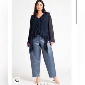 Eloquii NWT Plus Size Coated Denim jeans SZ 22